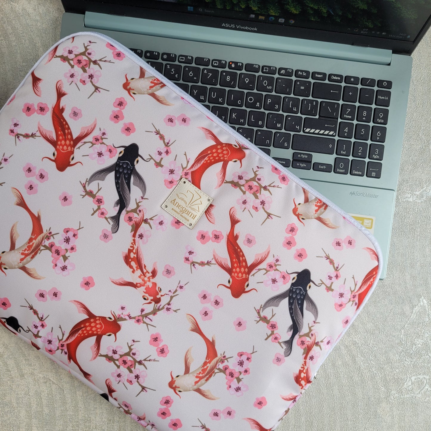 Custodia per laptop "Koi Fish"