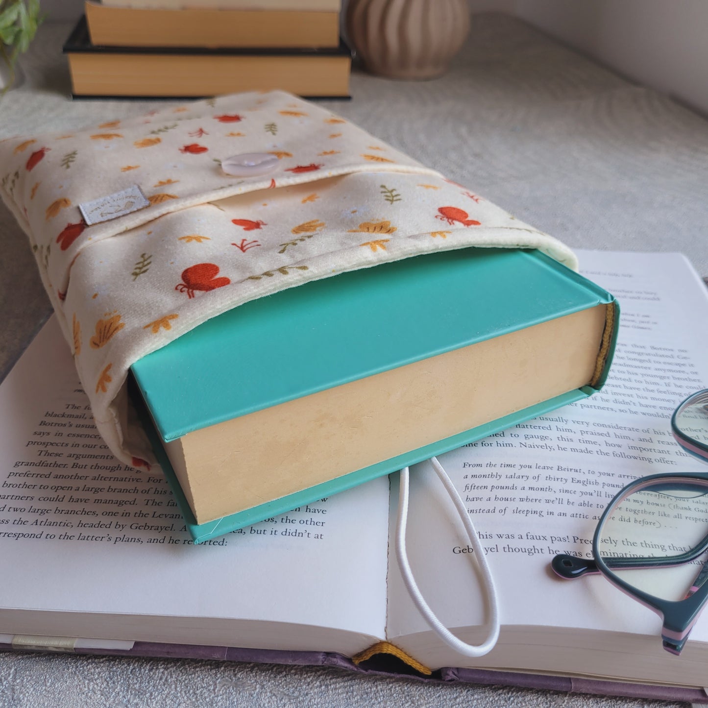 Book sleeve " Montagna " Viaggare coi libri