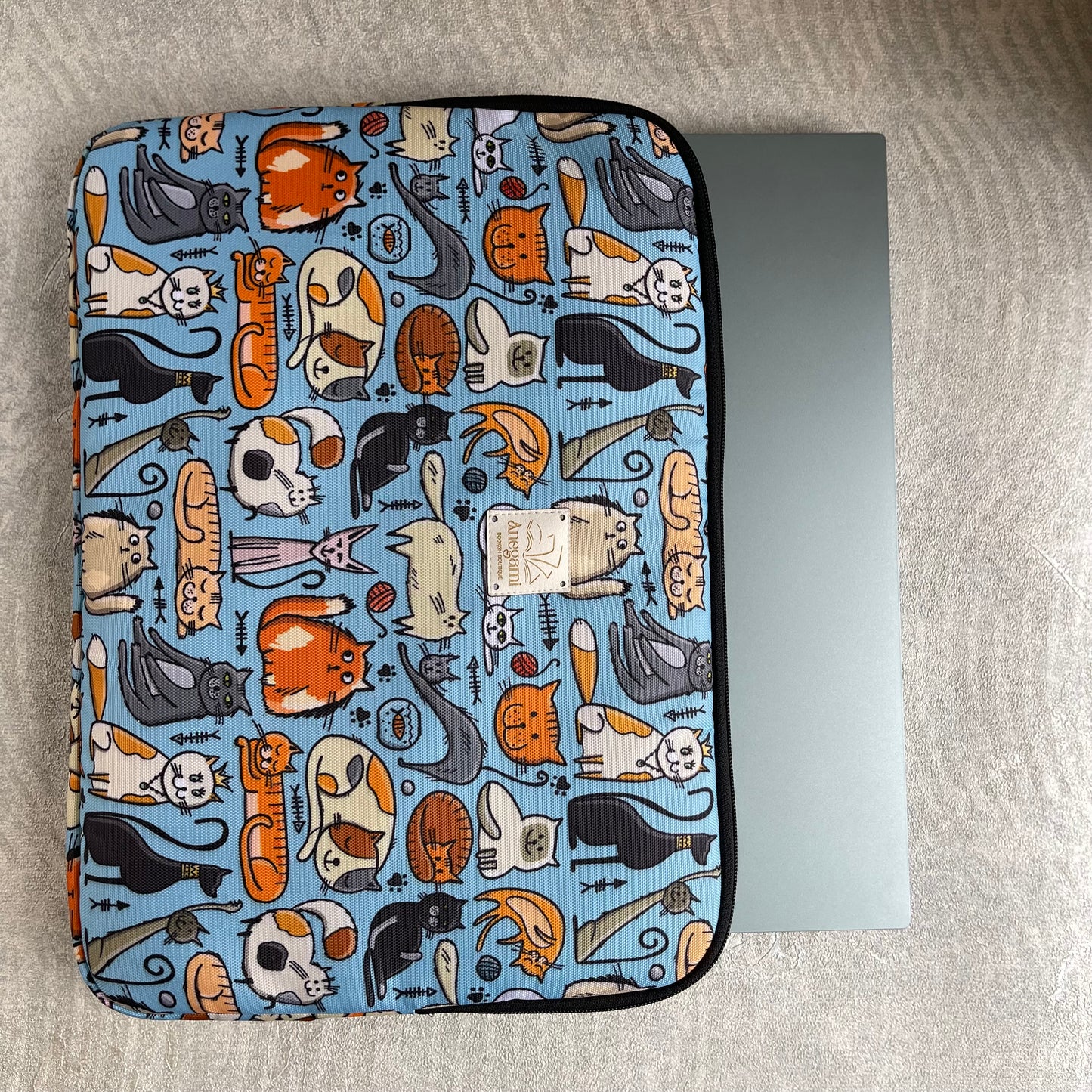 Husă pentru laptop „Pisici stupide”
