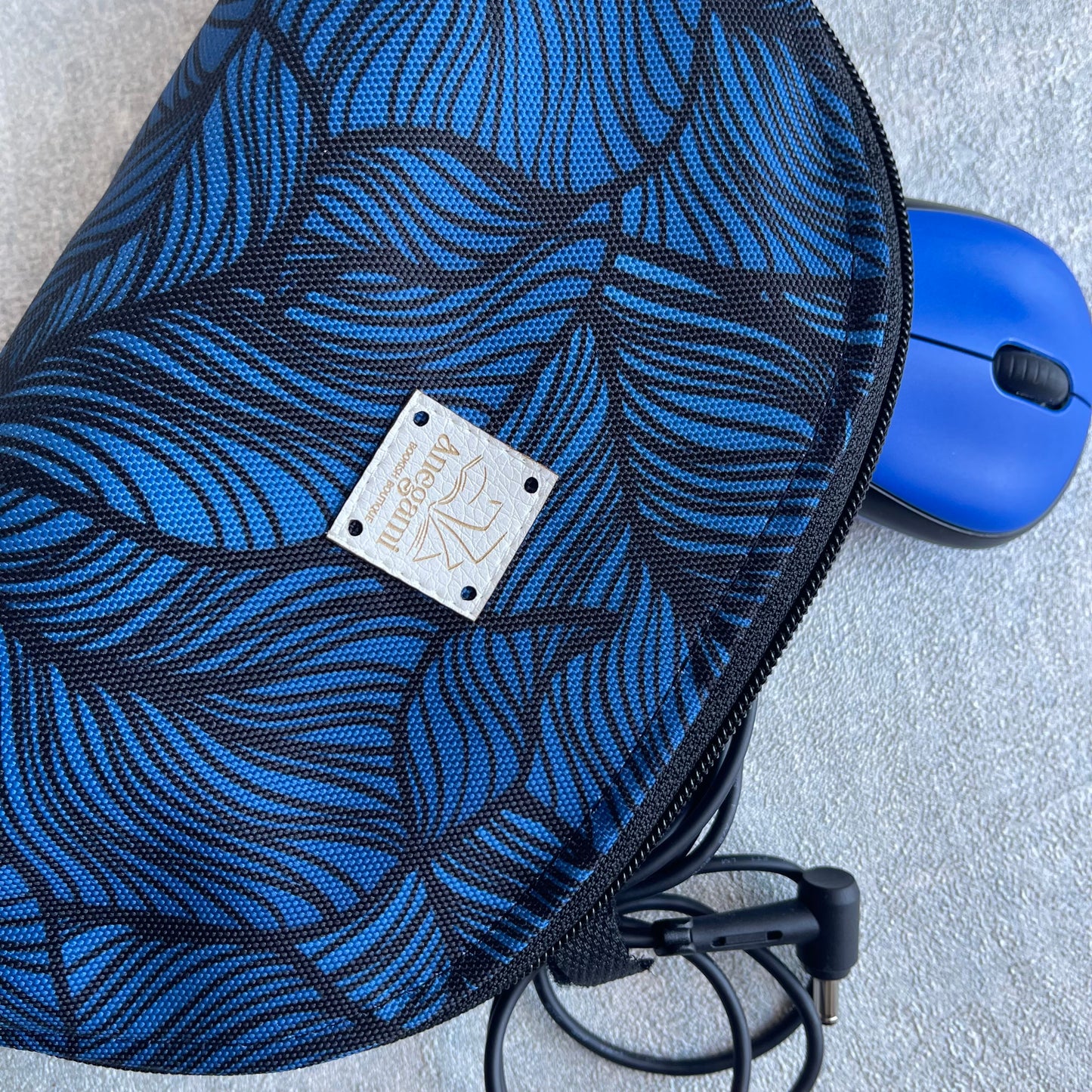 Încărcător și husă pentru mouse „Albastru elegant”