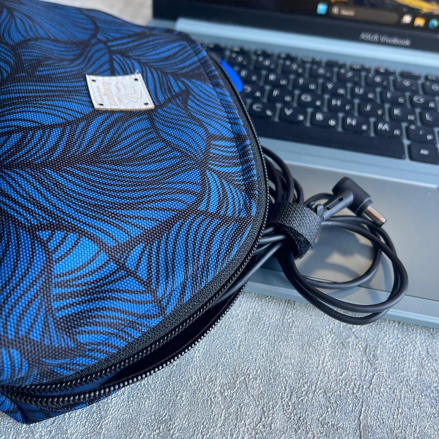 Încărcător și husă pentru mouse „Albastru elegant”