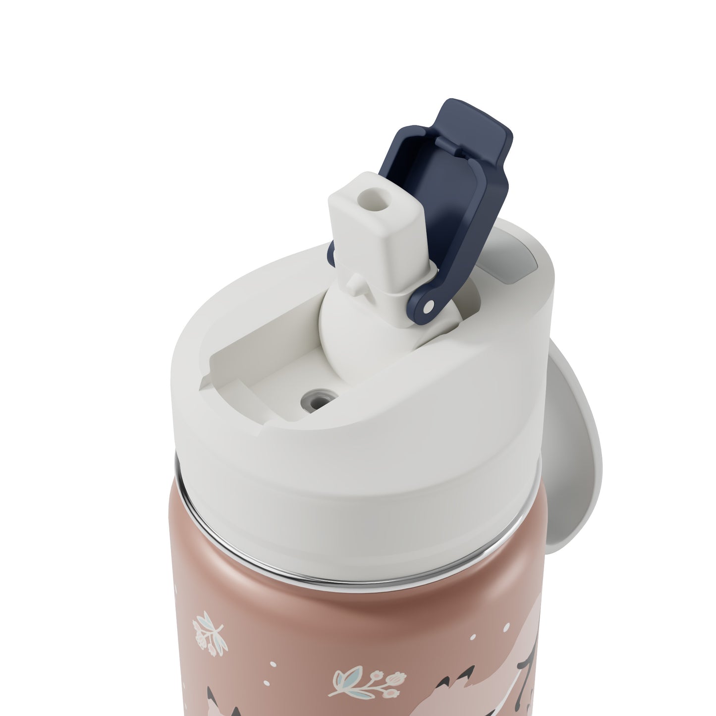 Детска 2-в-1 бутилка за напитки и хапване Twisty Fox