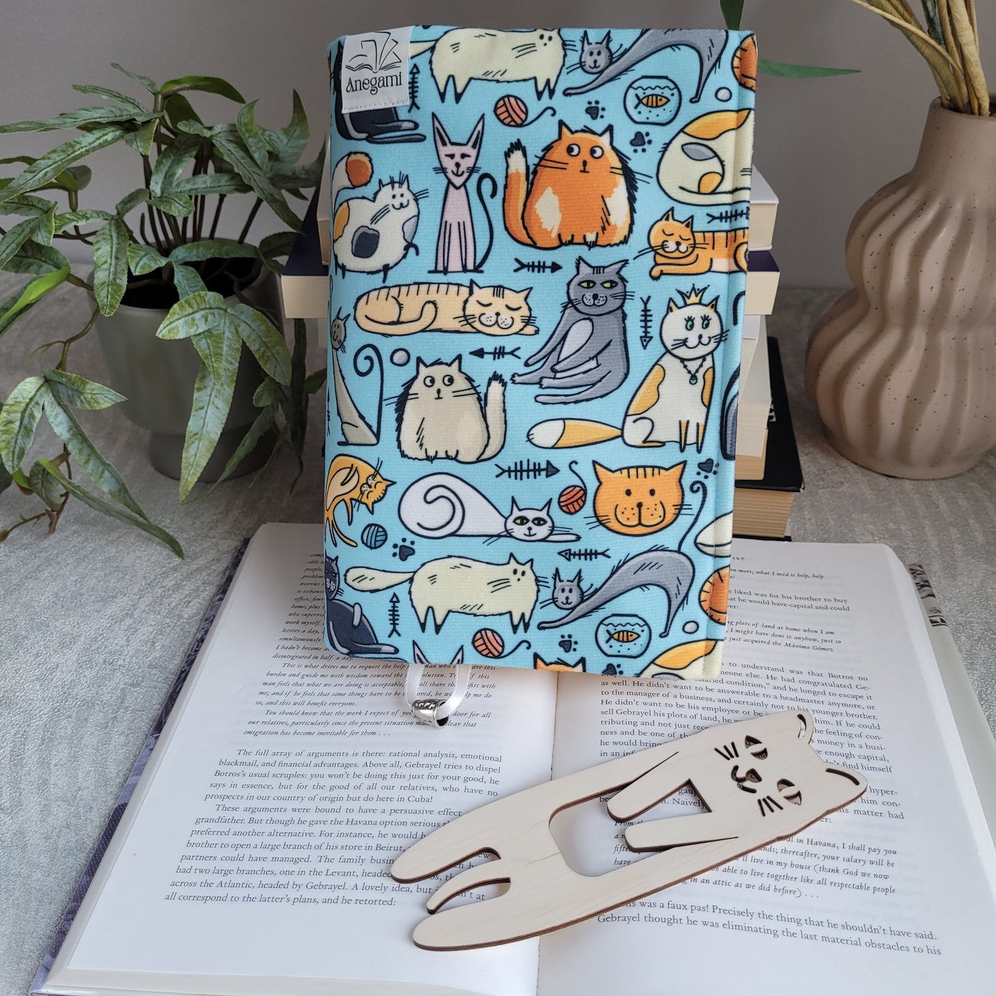 Комплект подвързия и книгоразделител" Котка"