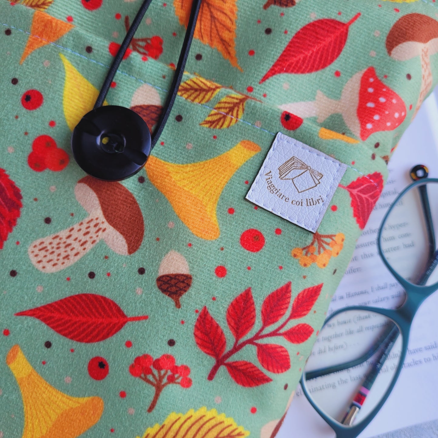 Book sleeve " Autunno" Viaggare coi libri