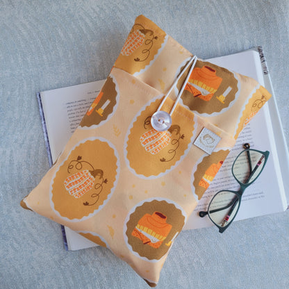 Book sleeve " Cozy " Viaggare coi libri