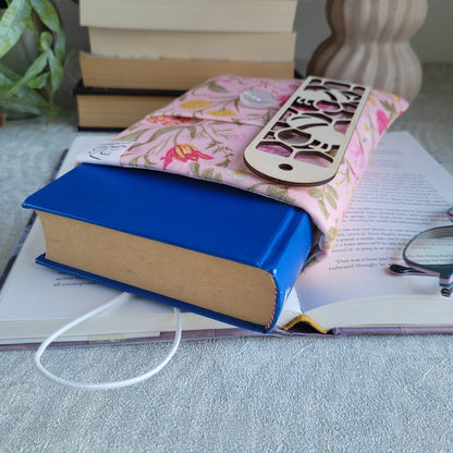 Комплект книжен джоб и книгоразделител "Розов разкош"