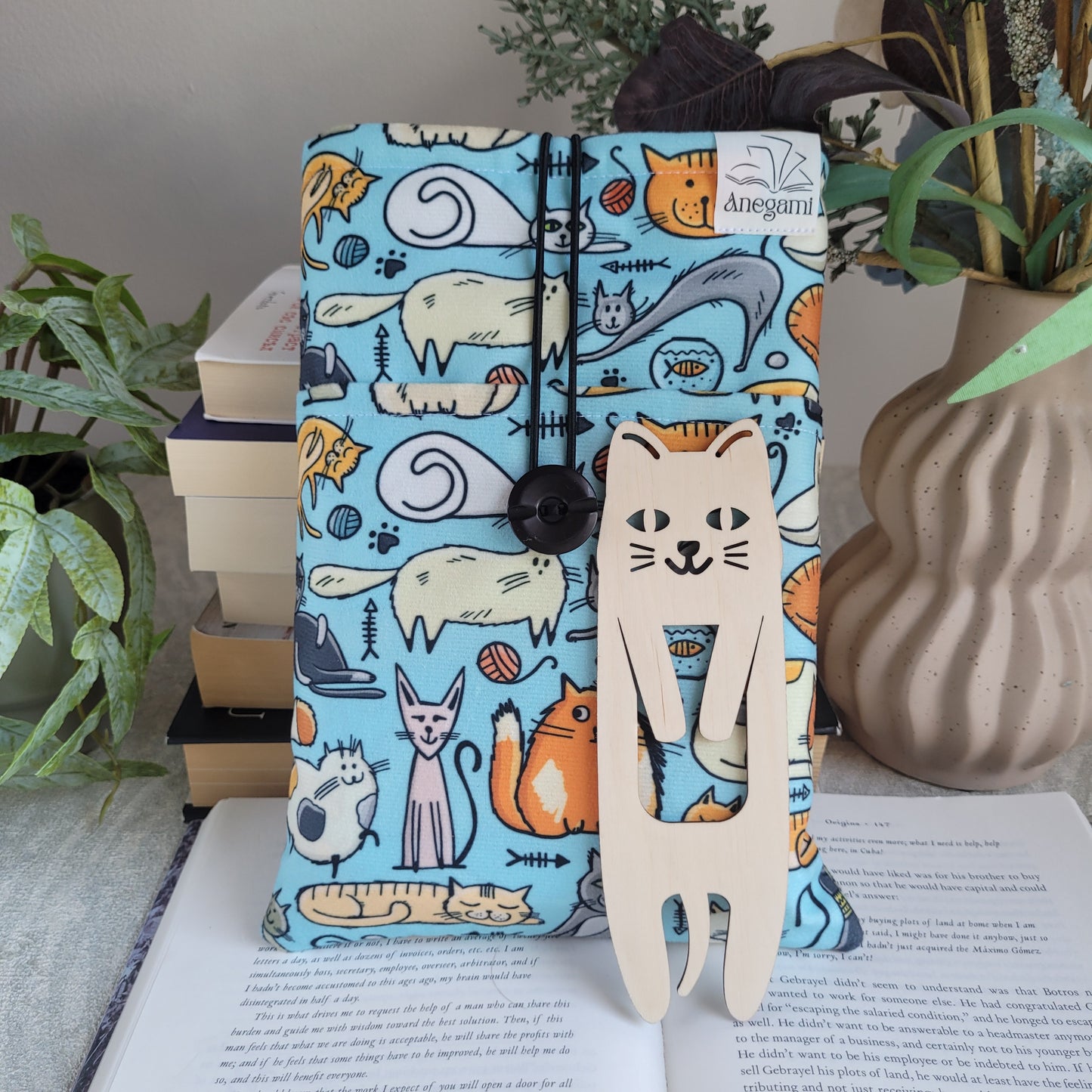 Комплект книжен джоб и книгоразделител " Котки "