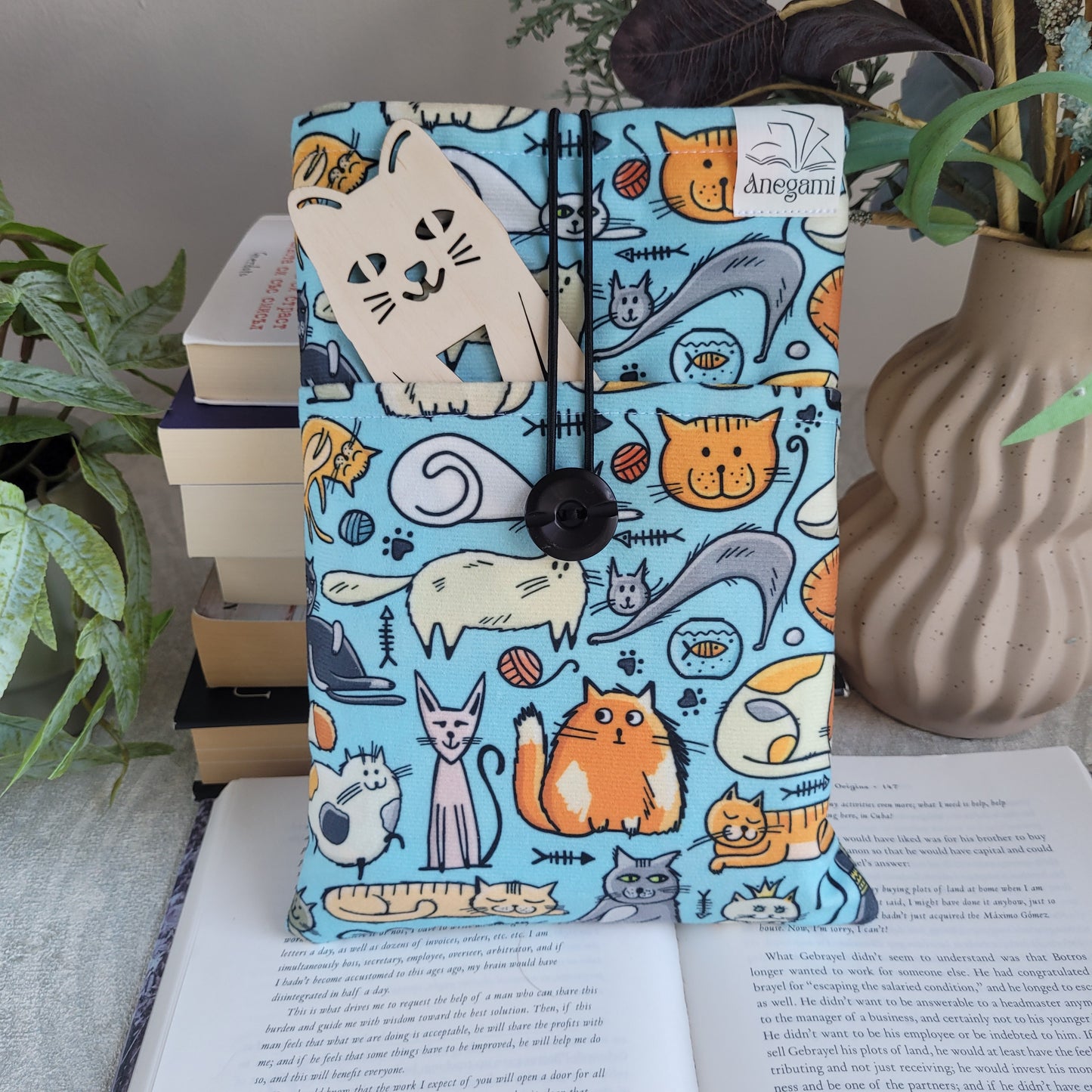 Комплект книжен джоб и книгоразделител " Котки "