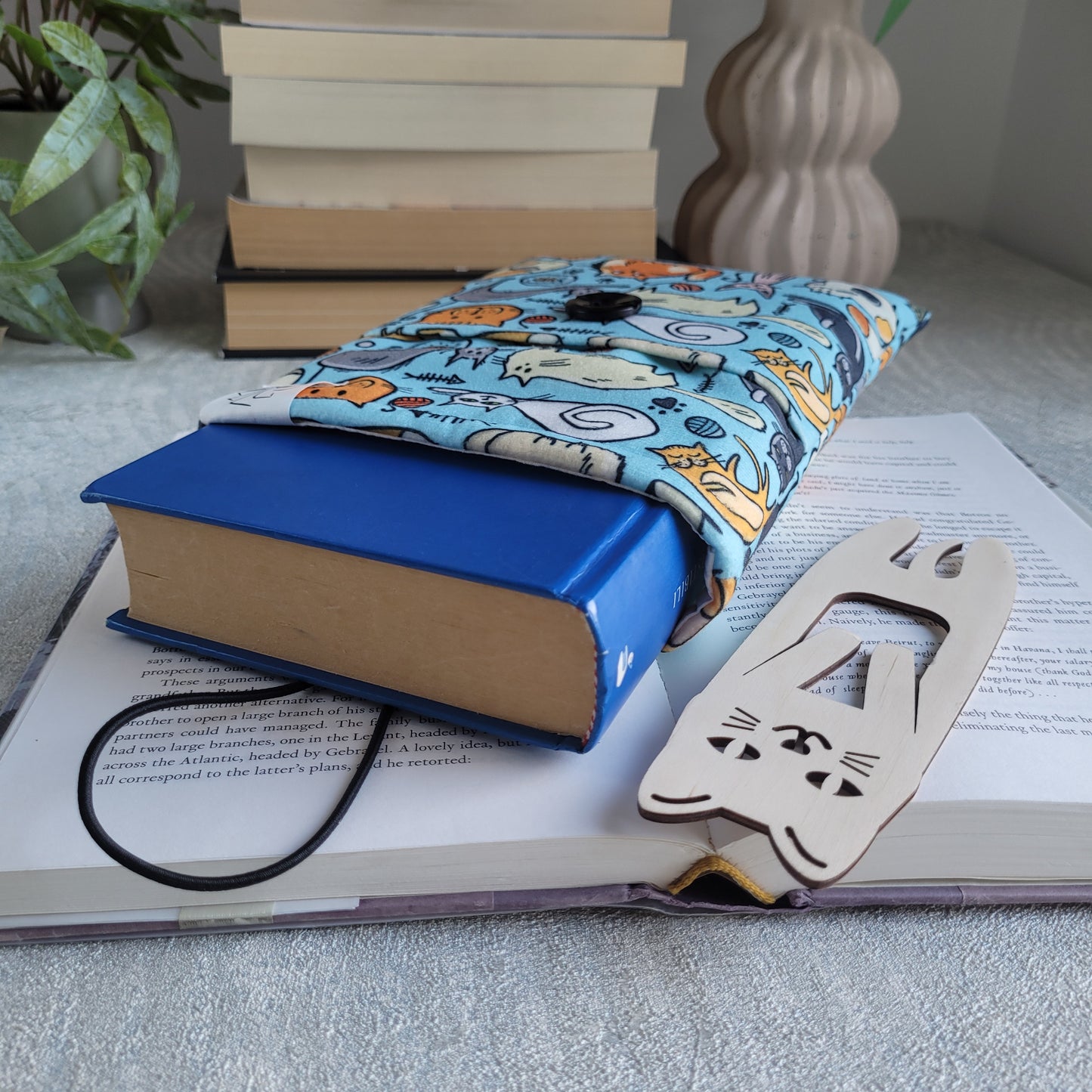 Комплект книжен джоб и книгоразделител " Котки "