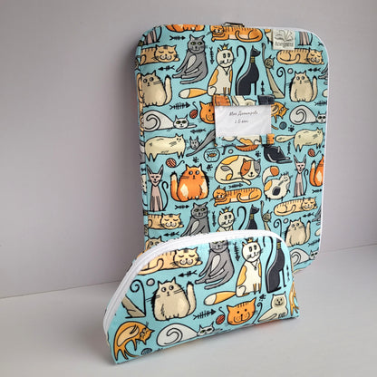 Комплект папка и несесер " Диви Котки "