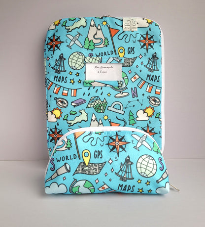 Комплект папка и несесер " География"