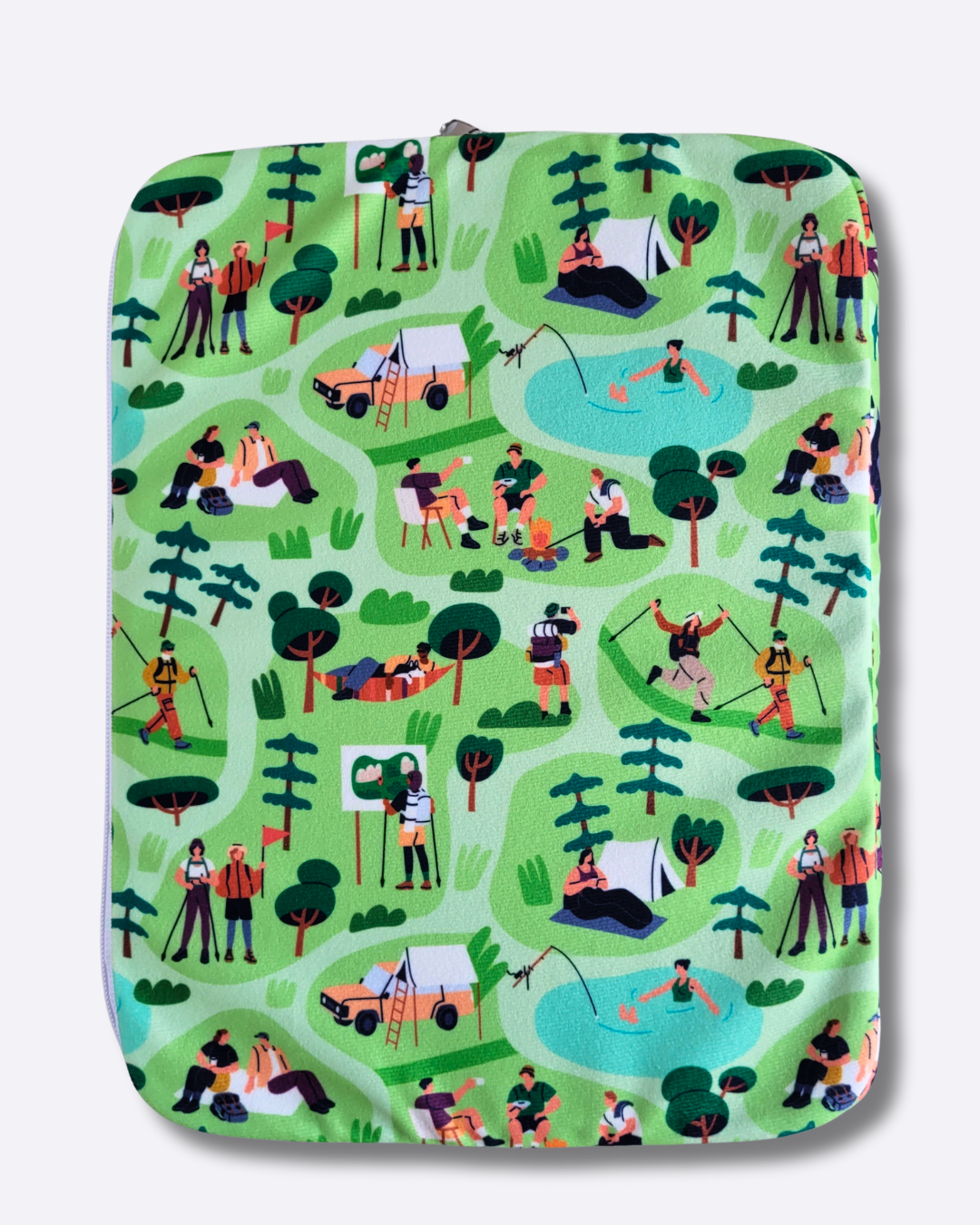 Папка за учебници от текстил „Горско приключение“