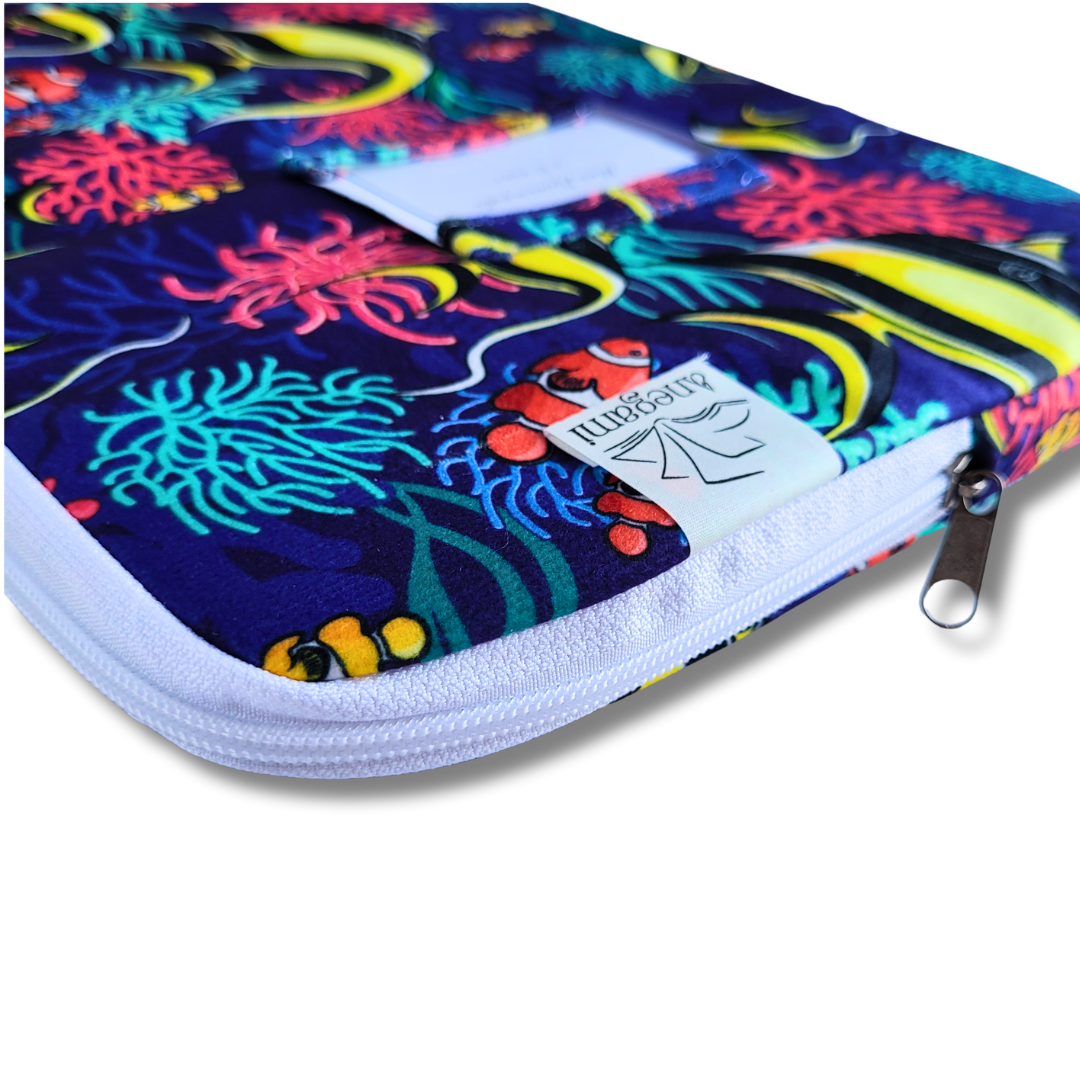 Папка за учебници от текстил „Тайните на океана“