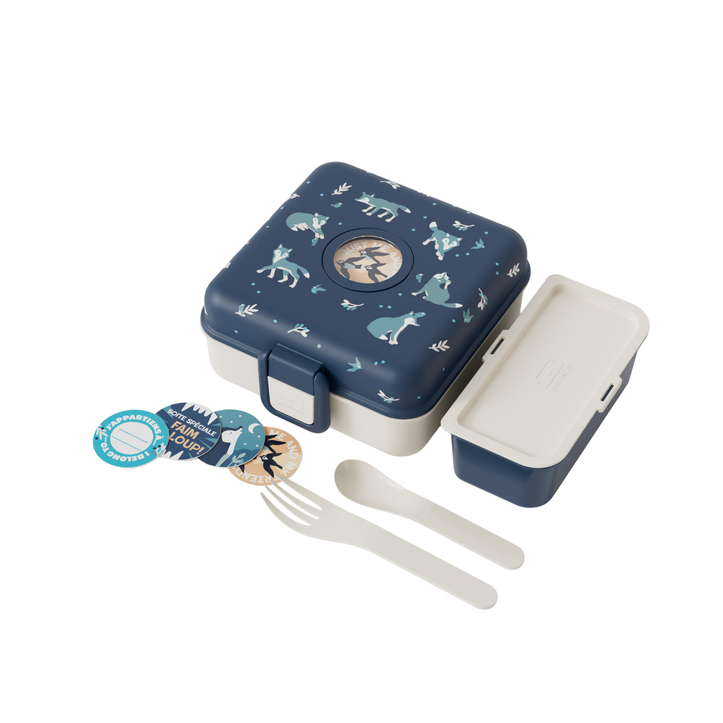 Детска кутия за храна Monbento Snacky Wolf
