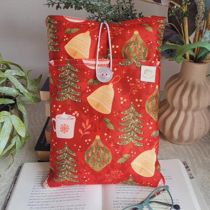 Book sleeve " Natalizia " Viaggare coi libri