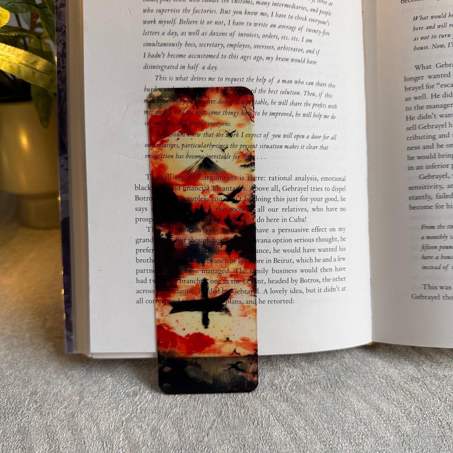 Магически книгоразделител „Burning Sky“