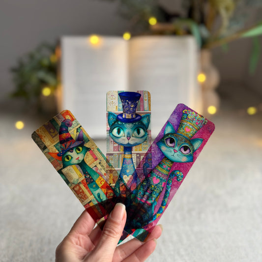 Комплект книгоразделители „Магическите котки”