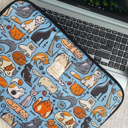 Custodia per laptop "Gatti stupidi" 