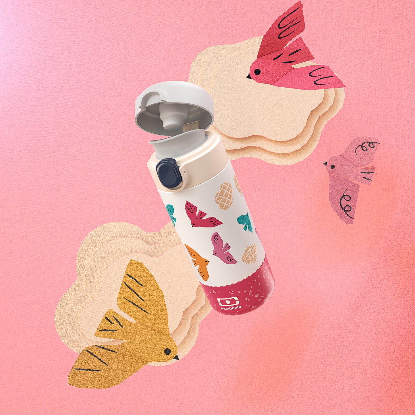 Термо бутилка 360 ml Monbento Pop Birds