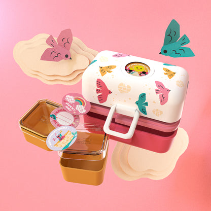 Детска кутия за обяд Monbento Tresor Birds