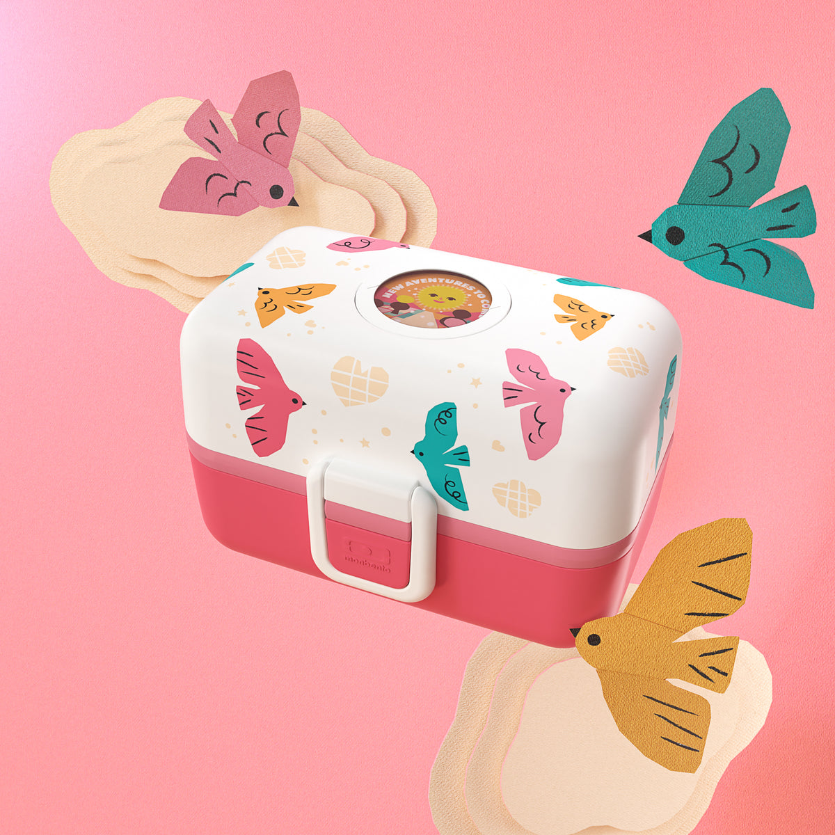 Детска кутия за обяд Monbento Tresor Birds
